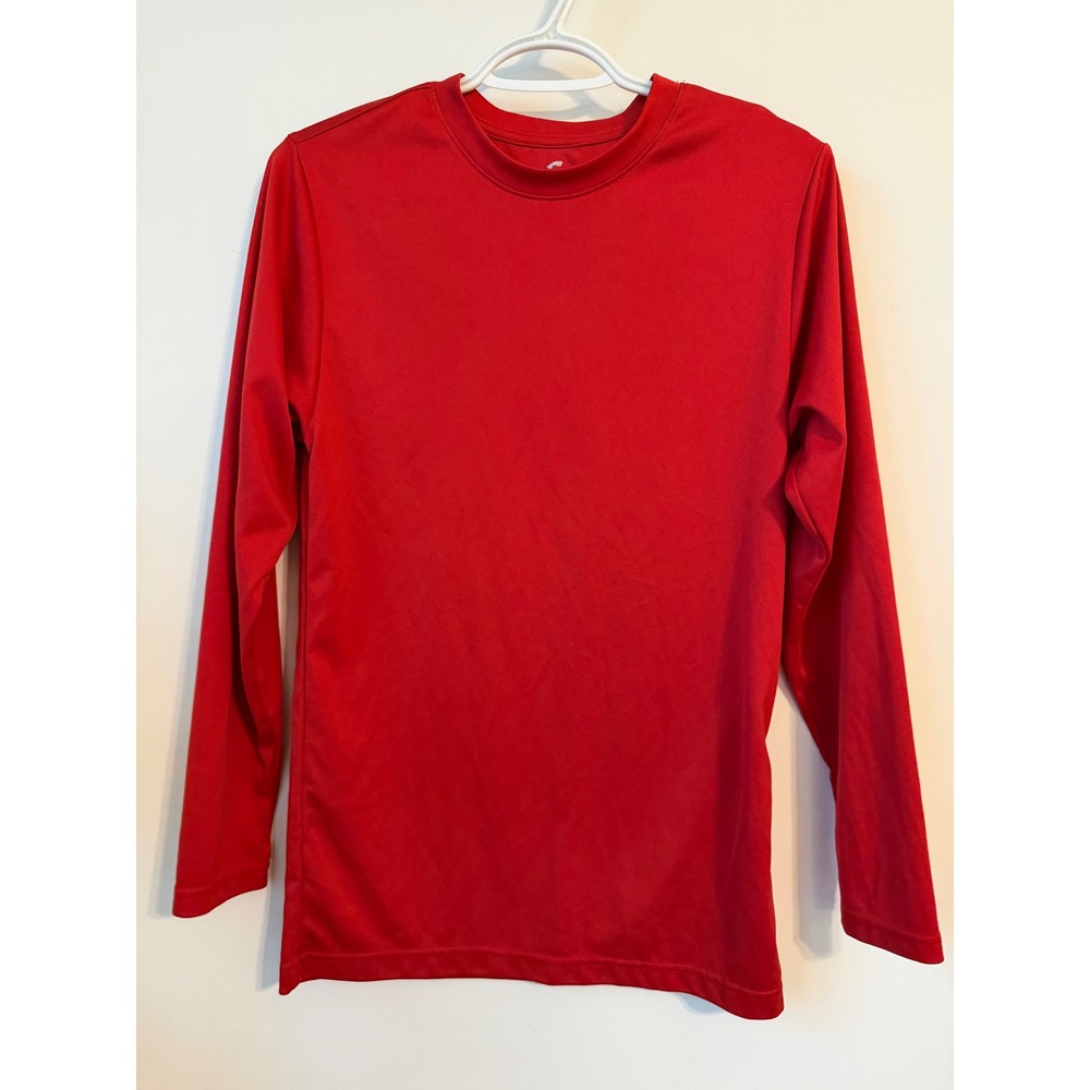 Champro Mens Red Long Sleeve Compression Shirt Adult Small Athletic Base Layer